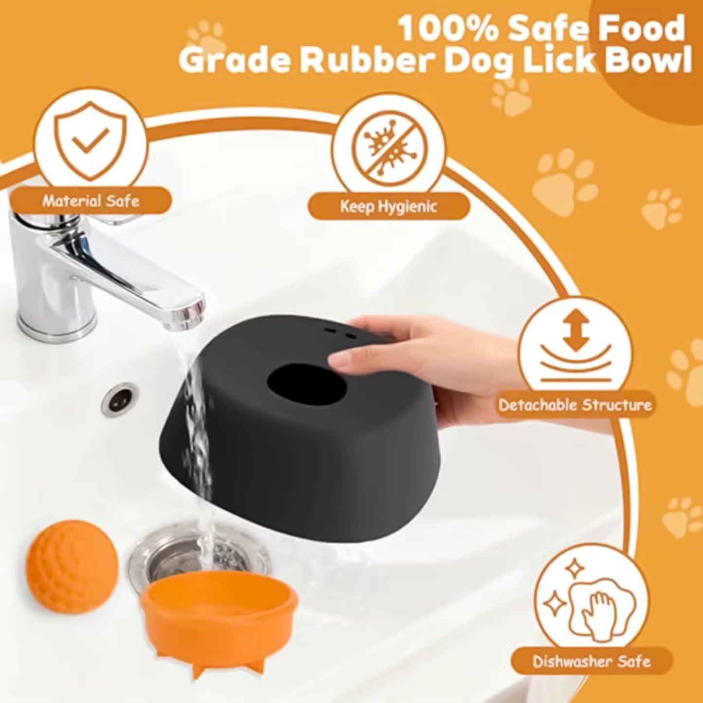 MyVibelo™ Anti-Spill Liquid Lick Bowl for Dogs
